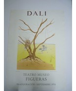Lithograph Poster Salvador Dali Exhibition 1974 Teatro Museo FIGUERAS, 7... - €129,91 EUR