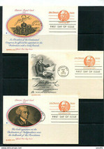 USA 1978 3 PS Cards with reply cards John Hancock 11507 - $14.85