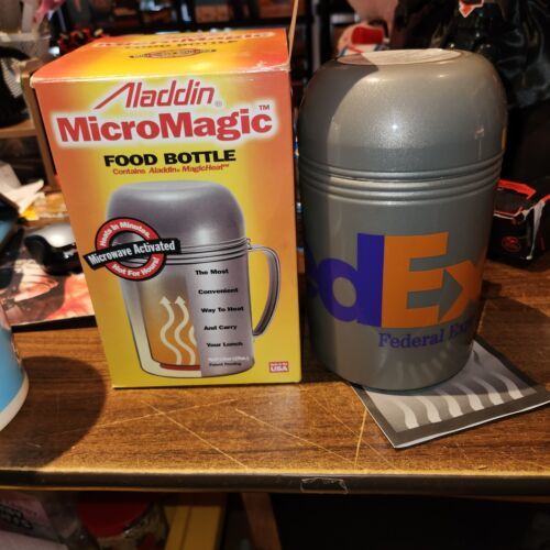 Aladdin MicroMagic Food Bottle 17oz Hot/Cold Thermos  Fed Ex labeled - £11.52 GBP
