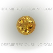 Natural Citrine Round Faceted Cut 9X9mm Amber Yellow Color VVS Clarity Loose Gem - £34.00 GBP