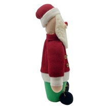 Vtg 1998 Christmas Standing Santa Claus Figure Knit Holiday Decor Approx. 12&quot; - £9.71 GBP