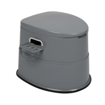 Portable Toilet with Non-slip Mat Grey - £77.87 GBP