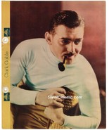 CLARK GABLE - MGM STAR - IN ACTION Color Photo &amp; Facts &#39;30s Dixie Cup Promo - $47.99 CAD