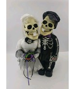 VTG Ghoul Newly Deads Bride &amp; Groom Skeleton Animated Halloween I Got Yo... - $39.55