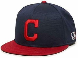 Cleveland Indians MLB OC Sports Flat Brim Two Tone Hat Cap Adult Mens Adjustable - $18.99