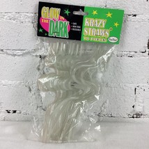 Fun Time Krazy Straws Glow In The Dark Vintage New Unopened 18 Pieces Re... - £20.86 GBP