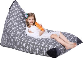 Jorbest Stuffed Animal Storage Bean Bag, Grey With White Arrows 200 L/52... - $738.04 MXN