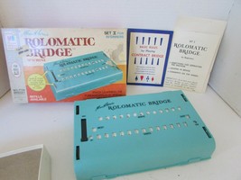 Vtg 1969 Milton Bradley Rolomatic Bridge Machine Set 1 For Beginners Complete - £3.66 GBP