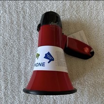 WEMBLEY ROARIN&#39; RED Megaphone BULLHORN with SIREN &amp; Bottle Opener-NEW! - $23.99