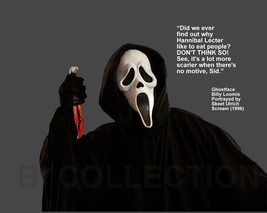 Scream&#39;s Ghostface &quot;Did We Ever Find Out Why...&quot; Quote Photo Various Sizes - £3.90 GBP+