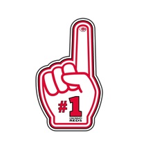 Cincinnati Reds #1 Finger Logo Baseball Fan Sticker Vinyl Decal (Style #5) - $4.50+
