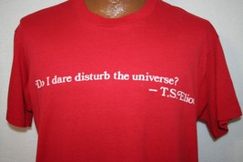 Vintage 80s TS Eliot Dare I Disturb The Universe Poetry T-SHIRT M Single Stitch - £31.64 GBP
