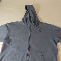 U.S. Polo ASSN Men's Blue Cotton Blend Full Zip Hoodie Sweatshirt Size Medium image 8