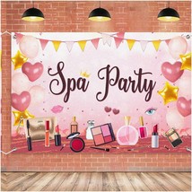 Pink Spa Party Extravaganza - Girls&#39; 6x4ft Backdrop for Spa Birthday Dec... - $32.66