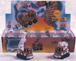 2x Fire Engine Fire Truck Pull Back Action DieCast Ty040 - $14.84