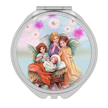 Angels Baby Jesus : Gift Compact Mirror Catholic Religious Esoteric Victorian - £10.38 GBP