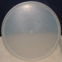 VTG Tupperware 224LID 13&quot; Cover ONLY ~ Sheer Round Millionaire Line 1954 - £6.32 GBP
