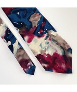417 Van Heusen Men’s Abstract Designer Silk Necktie Office Work Dad Gift - £15.68 GBP