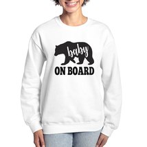 Baby Mama Bear On Board Women&#39;s Crewneck Sweatshirt - £34.81 GBP