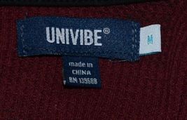 Univibe UB221470 Medium Deep Burgundy Color Long Sleeve Thermal Shirt image 3