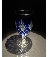 Faberge Odessa  Cobalt Blue Crystal Ice Tea / Water Glass ( One Glass )  7" TALL - $275.00
