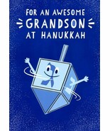 For An Awesome Grandson At Hanukkah - HANUKKAH GREETING CARD - 73765 - $2.79