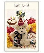Boyds Bears Happy Birthday Let&#39;s Party Invitations 787001 - £2.15 GBP