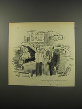 1956 Cartoon by Perry Barlow - Cross my heart and hope to die - £14.78 GBP