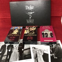 Duke RKO VHS 3 Tape John Wayne Film Box Set with Extras  - £13.22 GBP