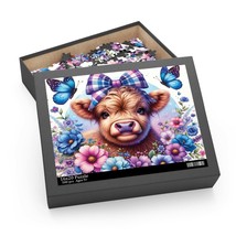 Personalised/Non-Personalised Puzzle, Highland Cow, awd-438, (120, 252, 500-Piec - £19.94 GBP+