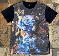 Earth, Outer Space T Shirt- X-S-IVE - XL - Black - Asteroids - $16.36