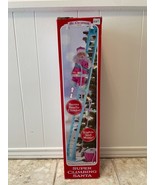 Mr. Christmas Super Climbing Pink Santa 43” Blue Ladder Lights Motion Music - £40.33 GBP
