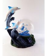 Marine Life Dolphins Figurine Snow Globe for Office or Home Decoration - $36.77