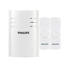 Philips Accessories Wireless Doorbell Kit, Plug-In Reciever, 2 Push Butt... - £32.94 GBP