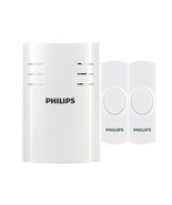 Philips Accessories Wireless Doorbell Kit, Plug-In Reciever, 2 Push Butt... - $41.99