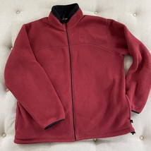 Timberland Reddish Brown Rust Fleece Full Zip Jacket XL - $23.04
