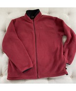 Timberland Reddish Brown Rust Fleece Full Zip Jacket XL - $32.30 CAD