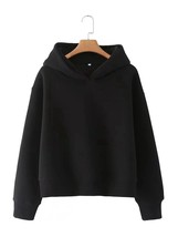 Tangada Women Warm Fleece Sweatshirts Oversize Long Sleeve Loose Hood Pullovers  - £90.68 GBP