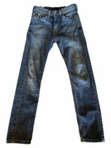 Levis 510 Skinny Jeans Mens 28x30 USA Tight Denim Cotton Blue Y2k EUC - £23.70 GBP