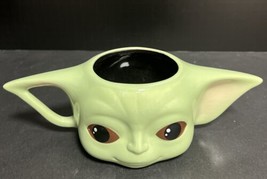 Baby Yoda 3D Face Big Ears Mug Cup Disney Star Wars Mandalorian Child Grogu - $12.19