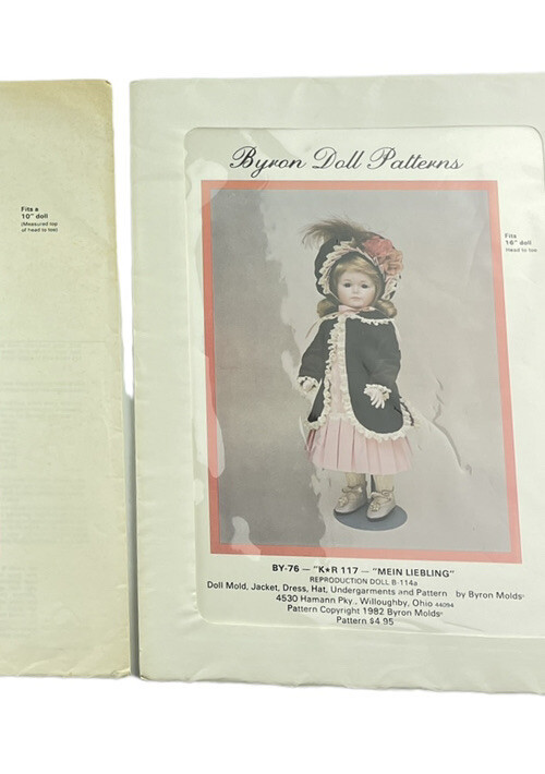 Byron's Doll Clothing PATTERNS Lot of 3 Mein Liebling 117 Darla 126 Googly 310 Item image 5