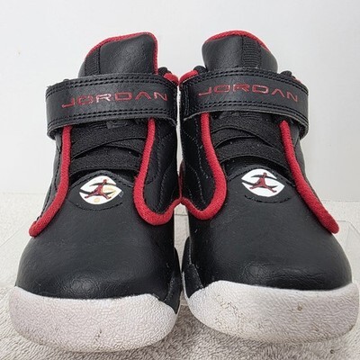 Nike Toddler Air Jordan Strong SIZE 6C Shoes Black University Red DC7910-061 Item image 4