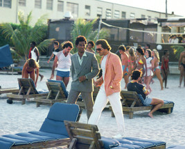 Don Johnson and Philip Michael Thomas in Miami Vice walking on beach cool fashio - £56.25 GBP