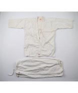 Vintage HSK Japan Size 3 Distressed Karate Uniform Set Cotton White Mart... - £77.64 GBP