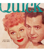 1952 Lucille Ball Desi Arnaz TV Stars Quick Magazine Cover Page I Love L... - $27.41 CAD