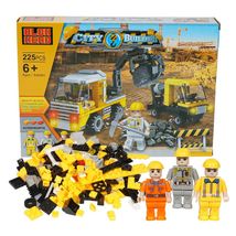 City Builder Interlocking Block Construction Site Play Set 225 Piece - €5,07 EUR