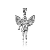 Sterling Silver Cherub Guardian Angel Pendant (Small/Large) - £15.68 GBP+