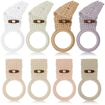 8 Pcs Hanging Kitchen Towels Ring Crochet Hanging Dish Towel Holder Kitchen Towe - £26.34 GBP