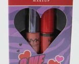NYX Professional Makeup Lip Gloss Duo Nude Pink/Warm Red 2 Shades - $8.90