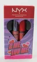 NYX Professional Makeup Lip Gloss Duo Nude Pink/Warm Red 2 Shades - £7.13 GBP